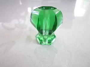 GRÜN KRISTALL Glas Knöpfe Schrank Schublade Ziehen Vintage Stil Menge 2 - Bild 1 von 6