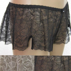 Sally Jones Isabella Lace Panty Burlesque Lingerie Black Or Cream 36-42 - Picture 1 of 10