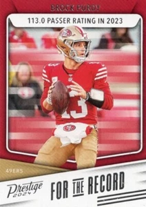 2024 PANINI PRESTIGE FOR THE RECORD BROCK PURDY #FR-BP - Picture 1 of 2