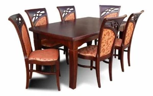 Esstisch + 6 Stühle Esszimmer Set Essgruppe Gruppentisch Tisch Tische Neu Z29 - Bild 1 von 4