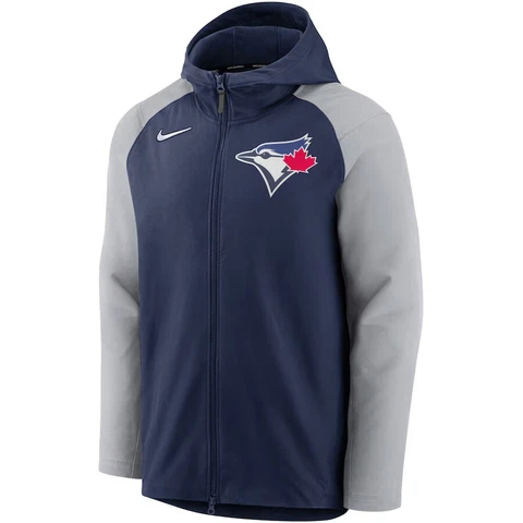 Toronto Blue Jays Nike Authentic Collection Performance Raglan Full Zip Hoodie Cover