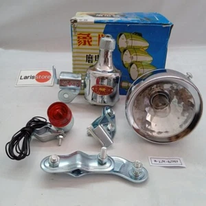 Vintage Elephant Front Lamp 12v 6w with Dynamo and Bracket For Bicycles NOS - Picture 1 of 8