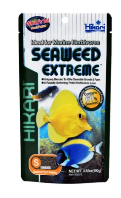 Hikari Seaweed Extreme 100g Marine Herbivores Saltwater Pellet Fish Food - image 1 of 3