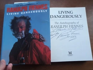 SIGNED - SIR RANULPH FIENNES -Living Dangerously. Hardcover, 1994. Autobiography - Picture 1 of 11