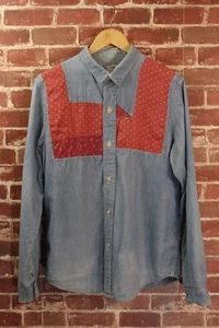 Visvim Granger Chambray Patch Work Shirt Size 3 - Picture 1 of 7