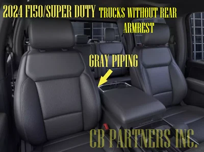 OEM NEW TAKEOFF FORD F150 LEATHER UPHOLSTERY GRAY PIPE 2021 2022 2023 2024 2025 - Image 1 of 4
