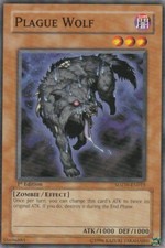 YUGIOH CARD PLAGUE WOLF SDZW-EN015 1ST EDITION