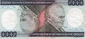 BRAZIL 5000 Cruzeiros - Issue Date 1981 - Good Condition - Picture 1 of 2
