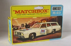 Repro Box Matchbox King Size K-23 Mercury Police Car - Imagen 1 de 2