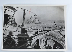 PHOTO de presse militaire 1945 armée britannique en Libye 15X2Ocm Tank - Bild 1 von 1