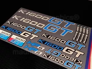 Calcomanías de carenado reflectante premium K1600GT para bmw K1600 GT HP6 azul - Imagen 1 de 5