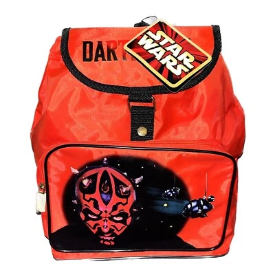 Original Star Wars Kinder Rucksack Darth Maul Rot Lucasfilm Merch Episode 1 - Bild 1 von 4