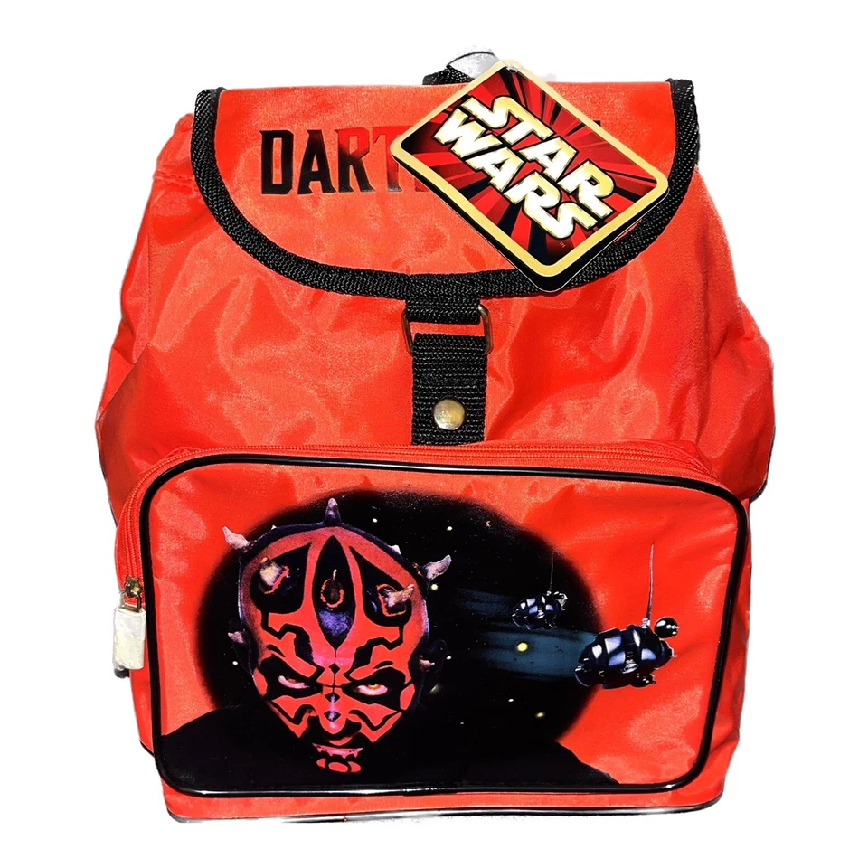 Original Star Wars Kinder Rucksack Darth Maul Rot Lucasfilm Merch Episode 1 - Bild 1 von 4