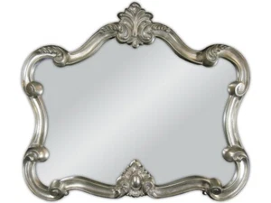 WANDSPIEGEL Barockspiegel Silber Oval Vintage Look BAROCK ANTIK ROKOKO 70x80 WOE - Bild 1 von 2