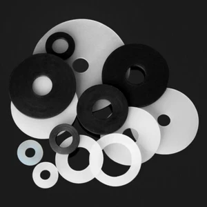 White Black O-ring Silicone Seal Ring Gasket Waterproof Soft Flat Washers - Picture 1 of 11