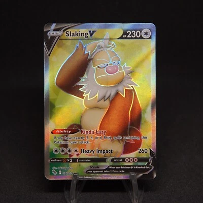 Slaking V (Full Art) Pokemon GO 077/078 Pokémon TCG  Holo Ultra Rare NM-M - Image 1 of 3