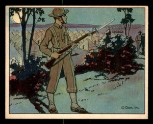 1941 R157 Gum Uncle Sam #74 Guard Duty EX