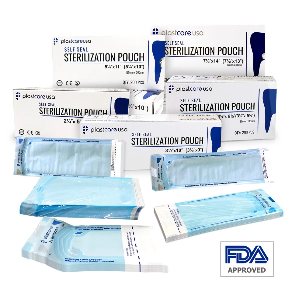 Bolsas Autoesterilizables Bolsa Autoclave, Bolsas Esterilizadoras Dental Tatuaje Uñas Foto 1 de 4