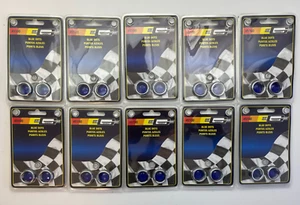 LOT OF 10 Mr. Gasket 5100 BLUE PUSH IN DOTS FOR TAIL LIGHTS, DASH OR GAUGES - Picture 1 of 3