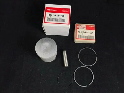 HONDA LEAD NH125 AERO125 1984 (E)USA RING(STD)+PISTON(STD)+PIN NOS 13101-KG8-000 - Image 1 of 4