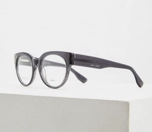 JIMMY CHOO JC136 J8E CLEAR GREY ORIGINAL FRAMES MONTATURE CON SCONTO 50% - Picture 1 of 2
