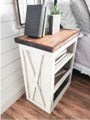 Mesita de noche Ayla Farmhouse Foto 1 de 3