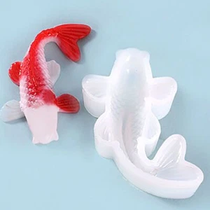 Goldfish Shape Silicone Mold Crystal Epoxy Resin Mold Home Decoration Mold 1pc S - Picture 1 of 9