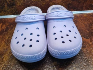 Crocs Lined Adult - Purple - Womens 7 - Mens 5 - Slip On - Picture 1 of 6
