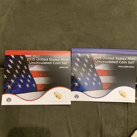 2015 US Mint Uncirculated Set PD OGP 28 Coins Presidential Dollars Cover