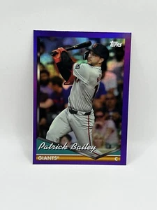 2024 Topps Archives Patrick Bailey Purple Foil #208 - Giants - Picture 1 of 2