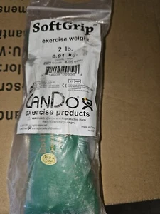 CanDo SoftGrip Handgewicht - 2 Pfund - grün - Bild 1 von 2