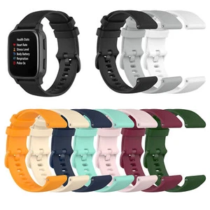 Für Garmin Forerunner 245/645 Smart Armband Silikonband Stahlschnalle 20 mm - Bild 1 von 22