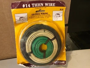 #14 STÄRKE THHN DRAHT 15 AMP, DREI 25' SPULEN B15 ON-WALL VERDRAHTUNGSSYSTEM NEU #2362 - Bild 1 von 2