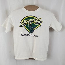 Beloit Snappers Baseball Camp Youth Small T-Shirt White Cotton MiLB Sky Carp