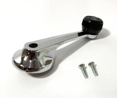 Manija de manivela manual cromada para ventana de puerta interior para Ford Mustang 1979-1986  Foto 1 de 4
