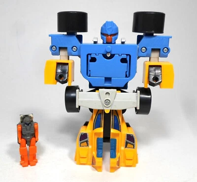 HASBRO VTG 1988 TRANSFORMERS G1 POWERMASTERS SLAPDASH ROBOT FIGURE w/ LUBE - Image 1 of 4