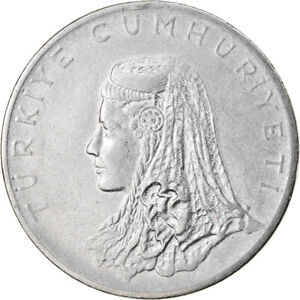 [#885570] Coin, Turkey, 50 Kurus, 1972, AU, Stainless Steel, KM:899