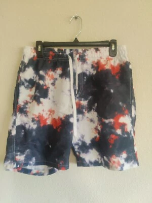 Carbon Red White And Blue Board Shorts Men's Medium/Swimming Suit  - Image 1 of 4