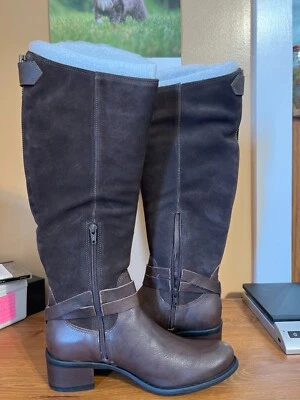 Botas de montar J.Jill para mujer hasta la rodilla de gamuza chocolate talla 8,5, en muy buen estado Foto 1 de 4