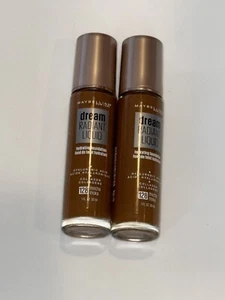 2 Pack Maybelline New York Dream Radiant Liquid Hydrating Foundation Mocha #128 - Picture 1 of 2