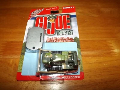 GI JOE SERIE I BULLDOZER CAMUFLAJE CON ETIQUETA DE PERRO NOC 2001 MAISTO Foto 1 de 3