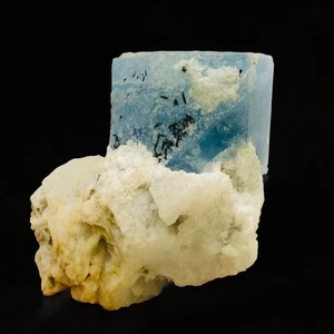 90gr Deep Ocean Blue Santa Maria Color Aquamarin Kristall Mineral Präparat - Bild 1 von 7