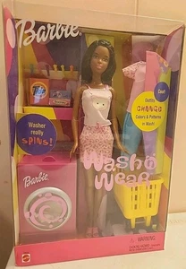 RARO NUEVO 2000 Barbie Wash 'n Wear Trajes de Cambio de Color Muñeca Afroamericana - Imagen 1 de 5