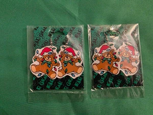 Pendientes de oso de Navidad de vacaciones niña nuevos de colección regalo joyería moda lote de 2 pares - Imagen 1 de 5