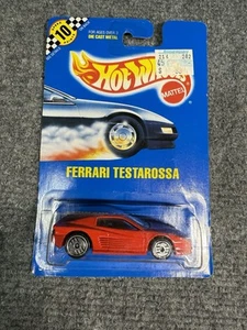 Hot Wheels FERRARI TESTAROSSA #35 Red Speed Points Card Chrome UH Wheels - Picture 1 of 6