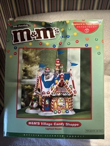 Dept 56 M&M’s Village Candy Shop Lighted House Item #19565 BOX IS NOT PERFECT - Picture 1 of 6
