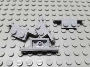LEGO Lot of 4 Light Bluish Gray 1x2 - 1x4 Space Bracket Specialty Pieces - Picture 1 of 1