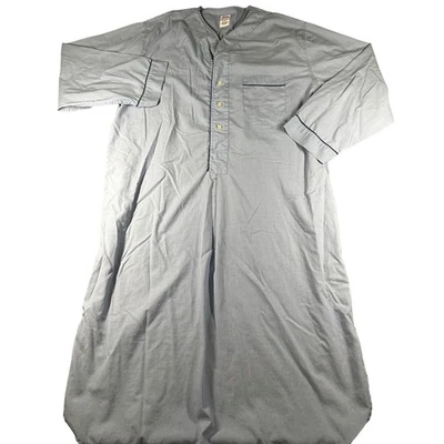 Vtg Brooks Brothers Night Shirt Mens L Light Blue Cosplay Pajamas PJ Dress Shirt - Image 1 of 4