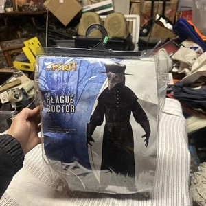 Costume dottore della peste uccellino nero becco steampunk Dr. Schnabel vestito grande - Foto 1 di 4