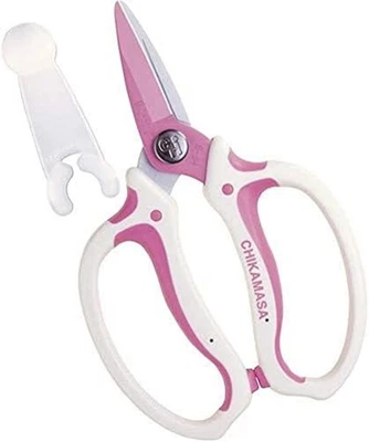 CHIKAMASA MF-8000P Flower Shears with Cap Sap-Resisting Blade F/S w/Tracking# - Image 1 of 4